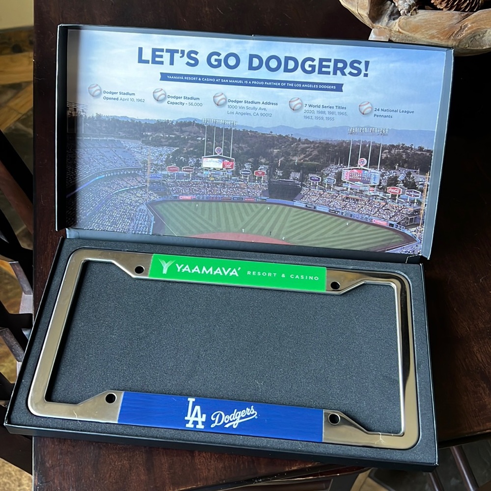 LA Dodgers & Yaamava License Plate